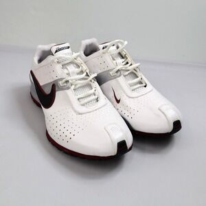 Vintage‎ Nike Zoom Running Runner Shoes Men's Size 10 White Black Red 318196-101